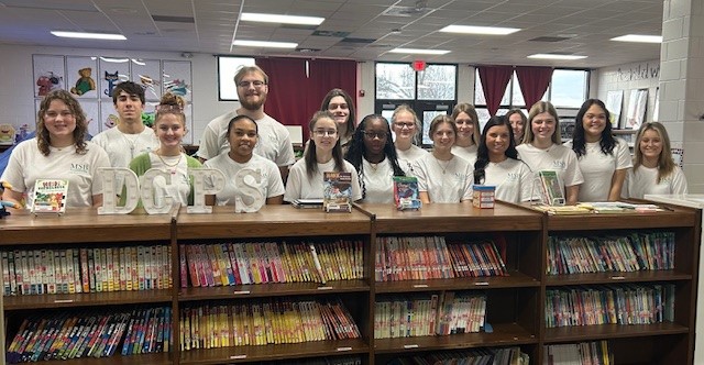 Reading to students at Dodge Co. Primary School 1-12-24